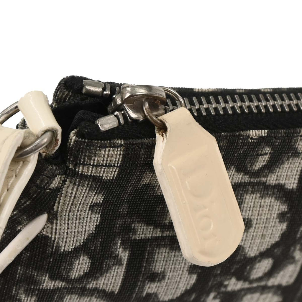 Christian Dior 2004 Black PVC Trotter Saddle Handbag