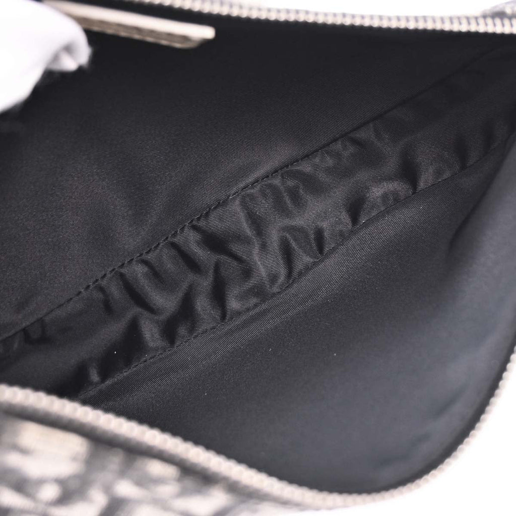 Christian Dior 2004 Black PVC Trotter Saddle Handbag