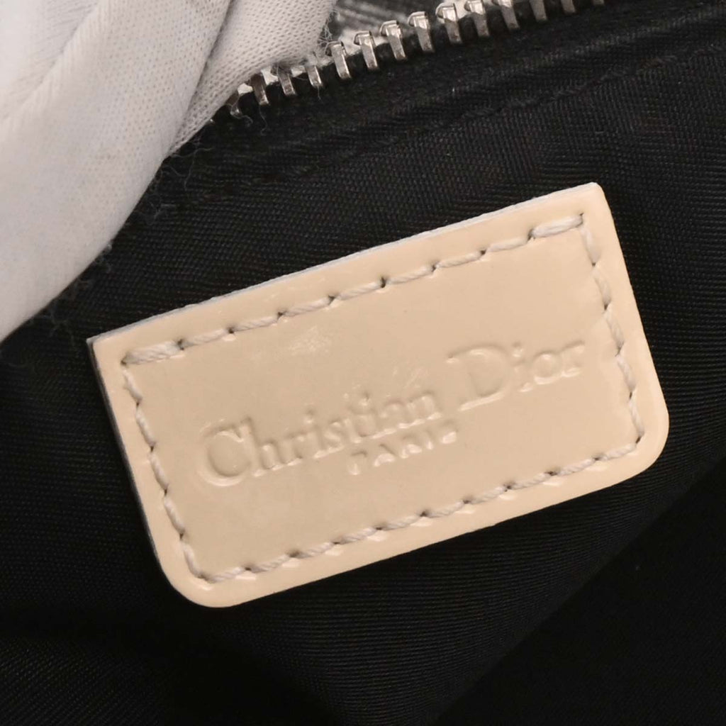 Christian Dior 2004 Black PVC Trotter Saddle Handbag