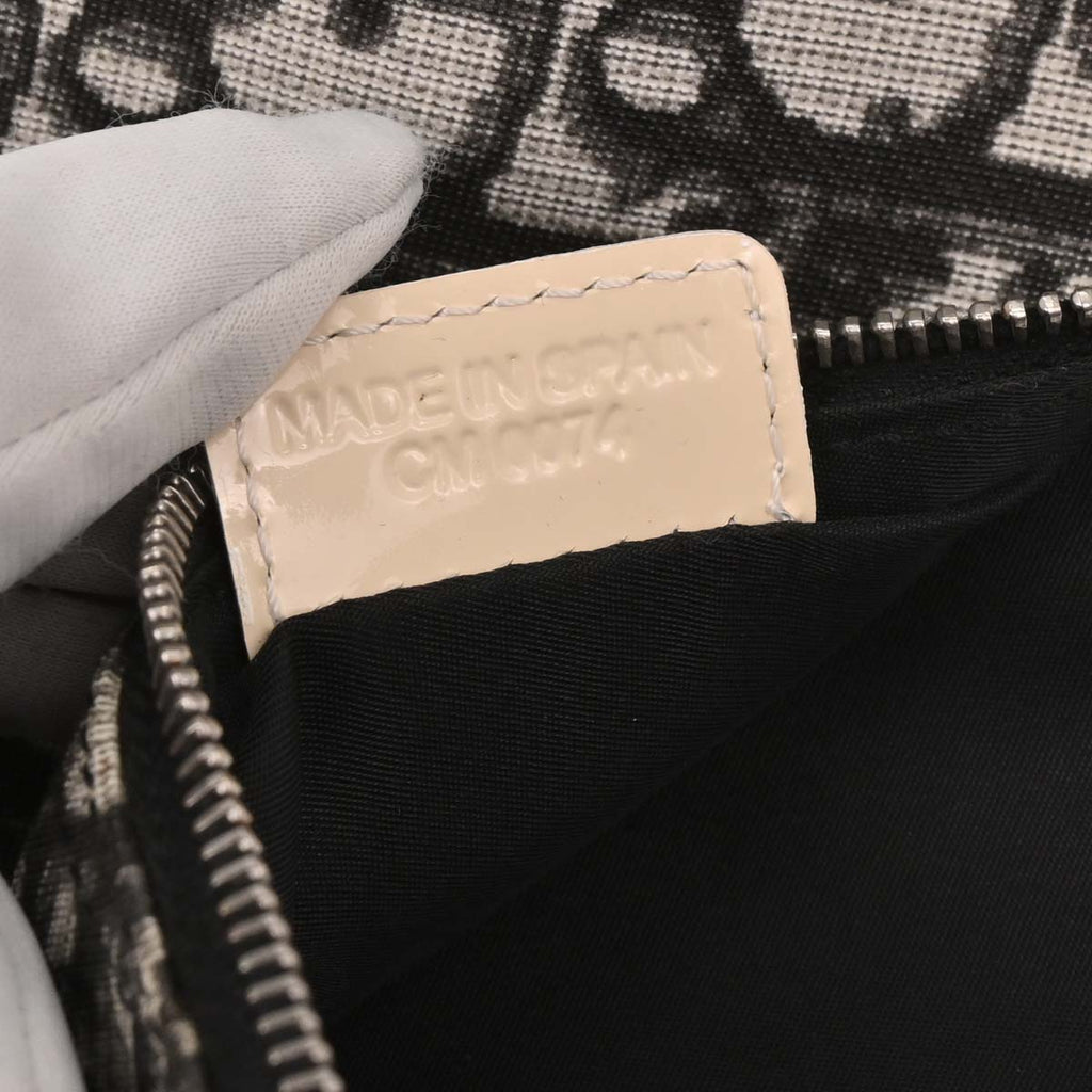 Christian Dior 2004 Black PVC Trotter Saddle Handbag