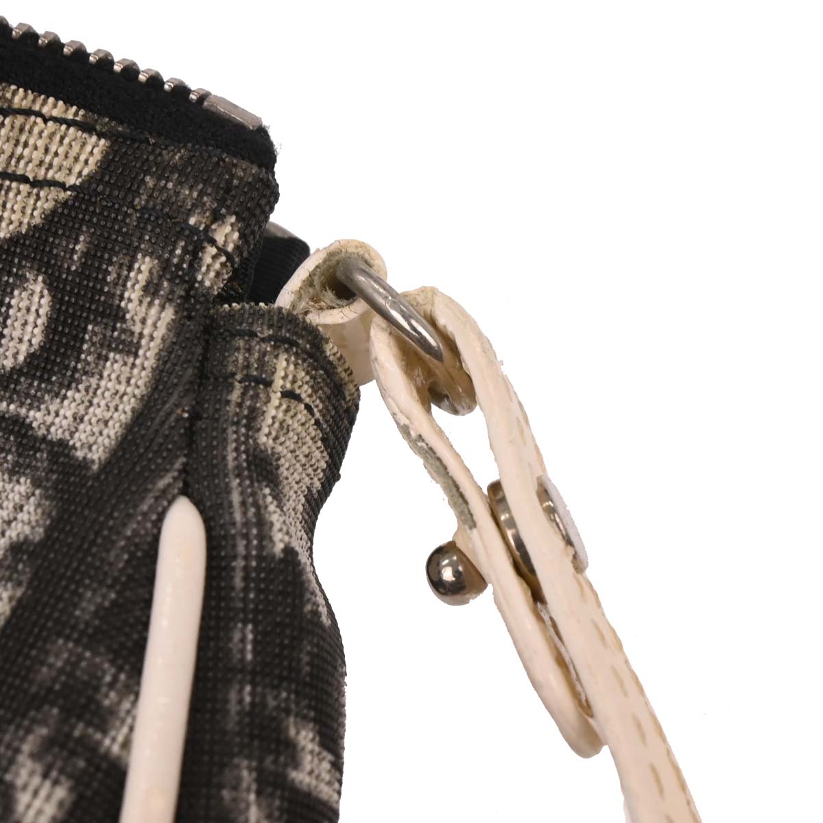 Christian Dior 2004 Black PVC Trotter Saddle Handbag