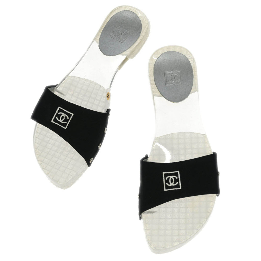 Chanel * Sport Line Mule Sandals Shoes #36
