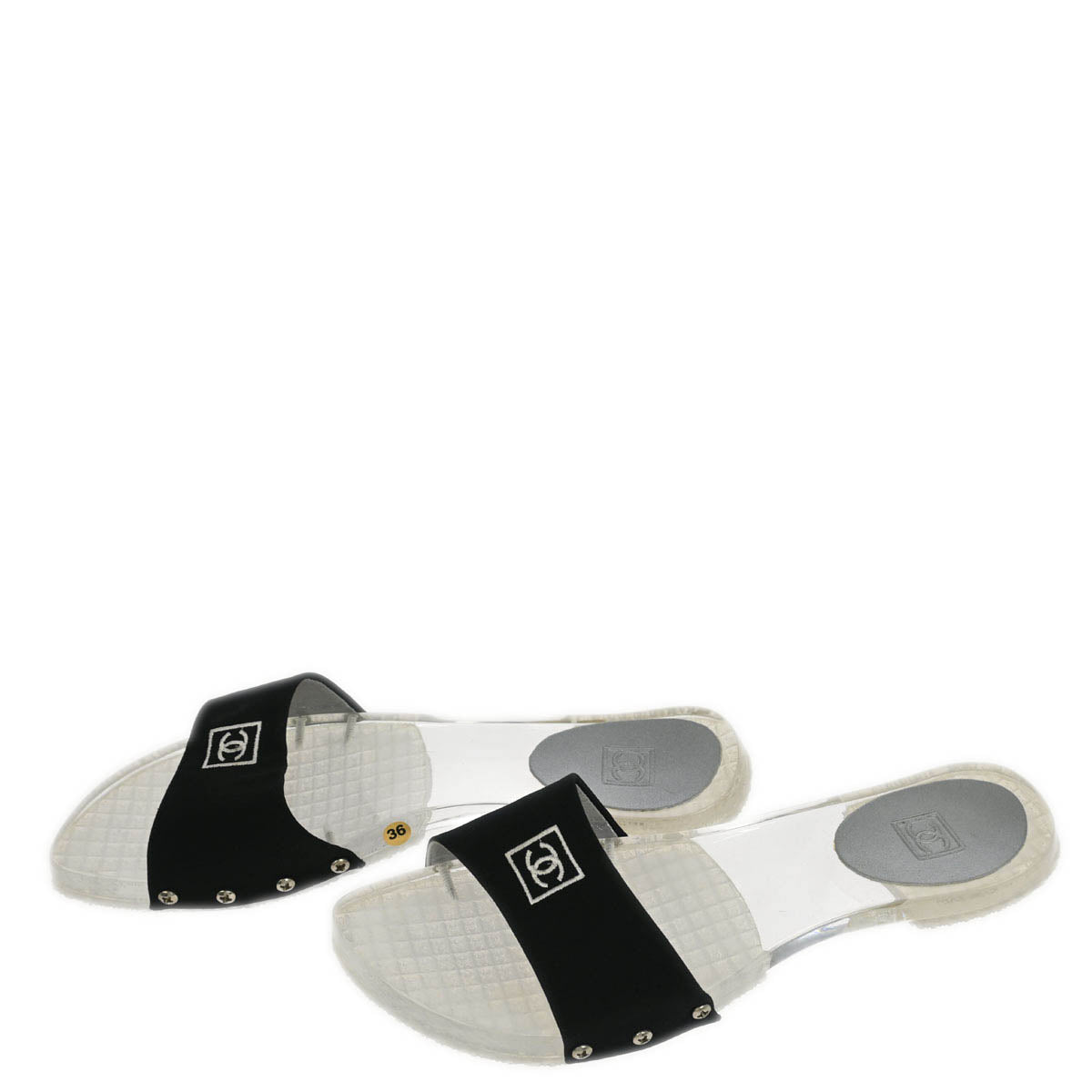 Chanel * Sport Line Mule Sandals Shoes #36