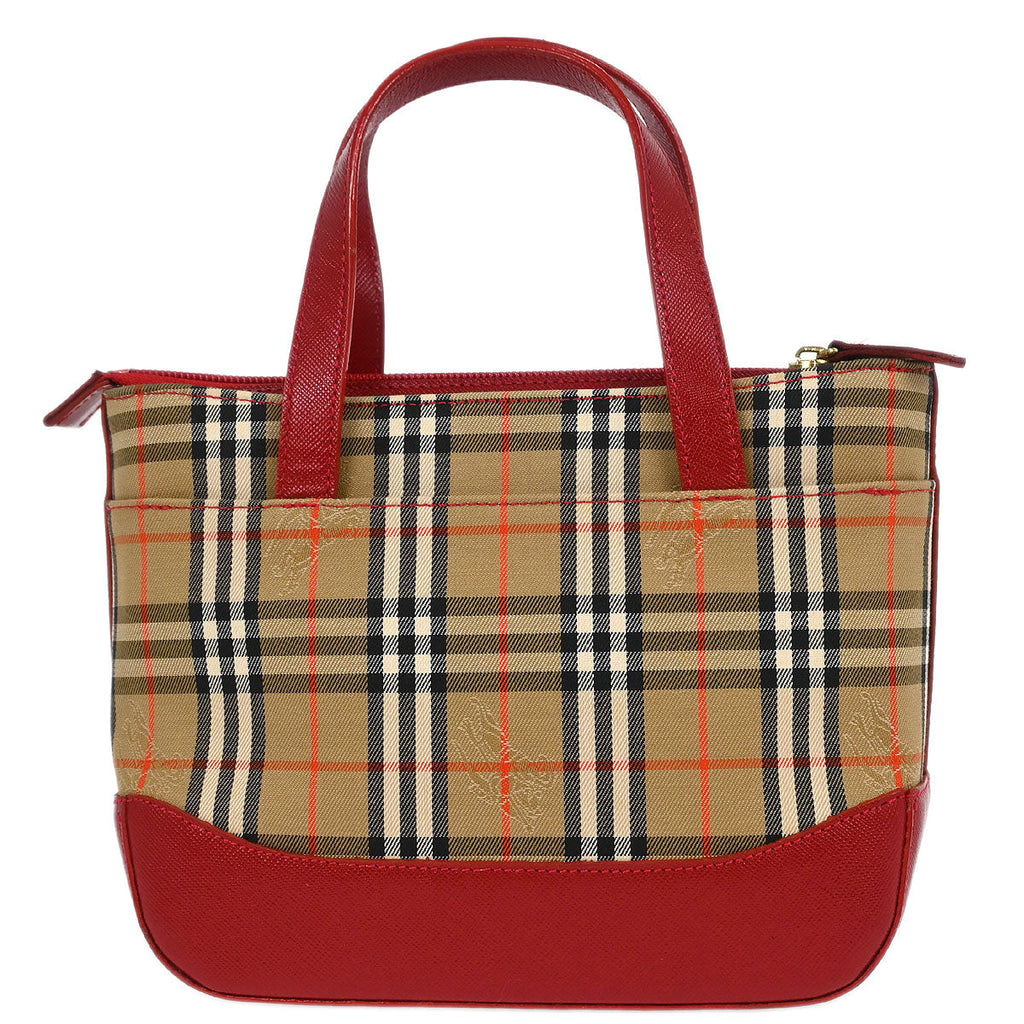 Burberry Beige House Check Tote Handbag