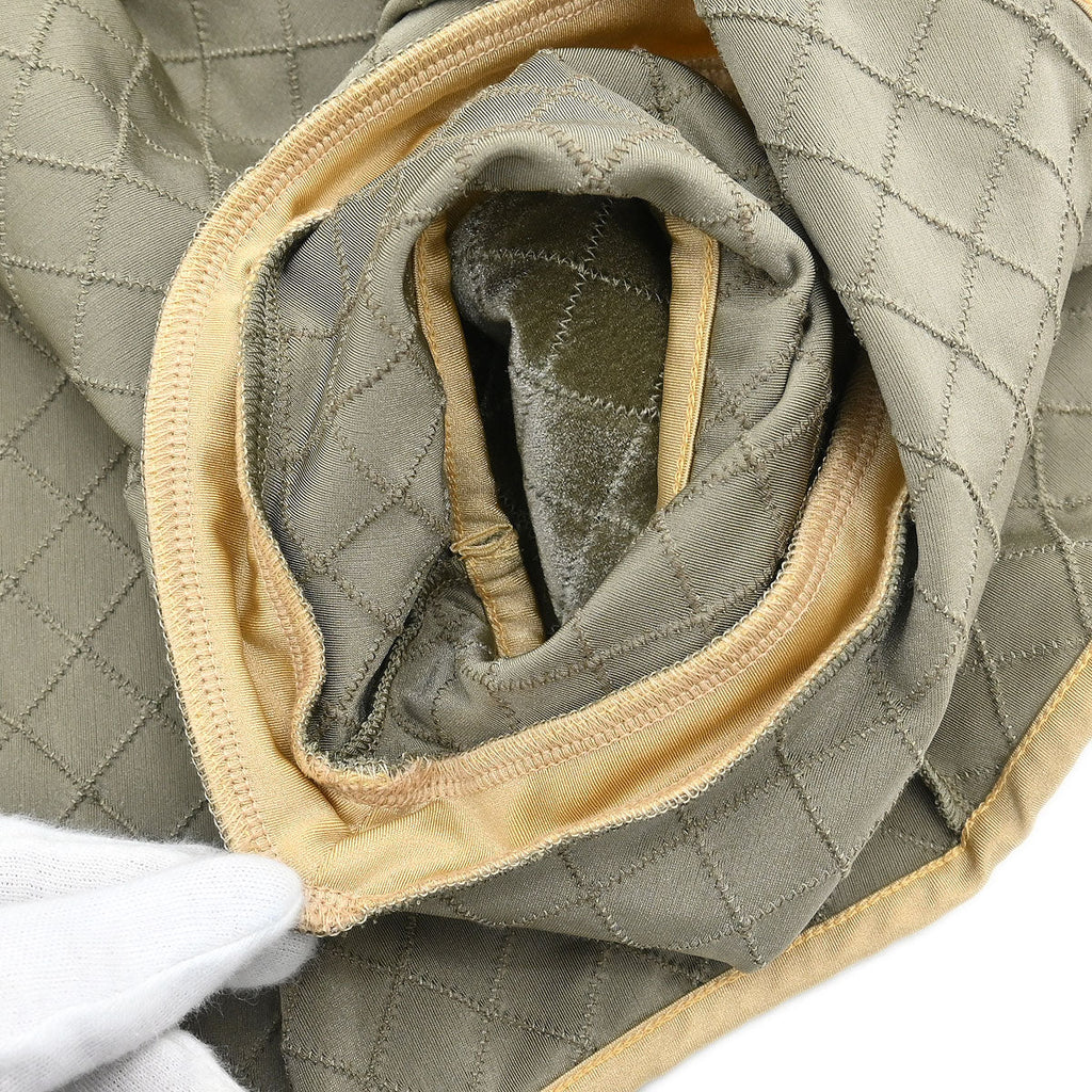 Chanel 2005 Zip Up Short Sleeve Jacket Khaki #42