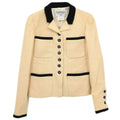 Chanel 1996 Single Breasted Jacket Ivory #36