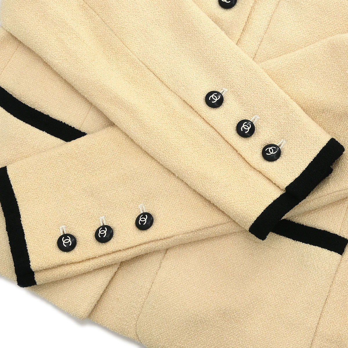 Chanel 1996 Single Breasted Jacket Ivory #36