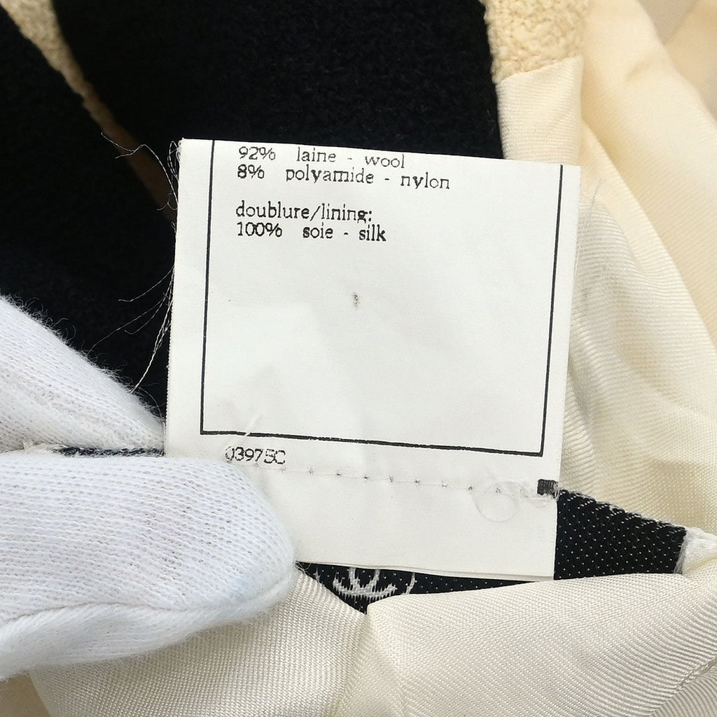 Chanel 1996 Single Breasted Jacket Ivory #36