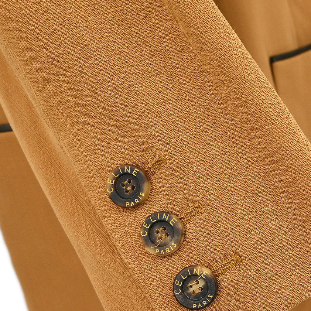 Celine Setup Suit Jacket Skirt Brown #42