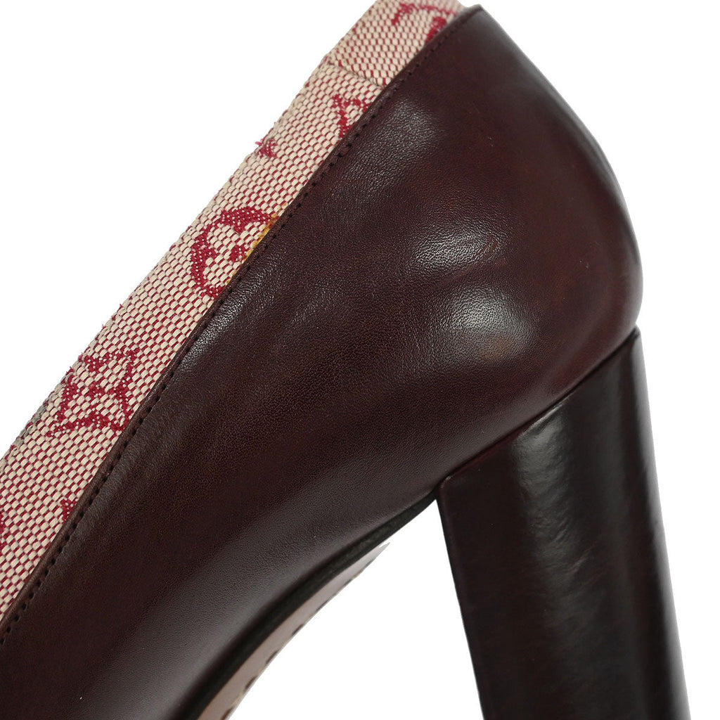 Louis Vuitton * 2002 Monogram Mini Pumps Shoes #36
