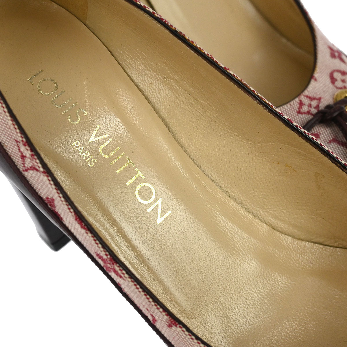 Louis Vuitton * 2002 Monogram Mini Pumps Shoes #36