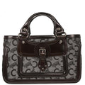 Celine Brown Black C Macadam Boogie Bag Handbag