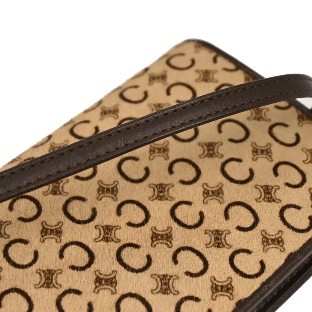 Celine Beige Pony Hair C Macadam Shoulder Bag
