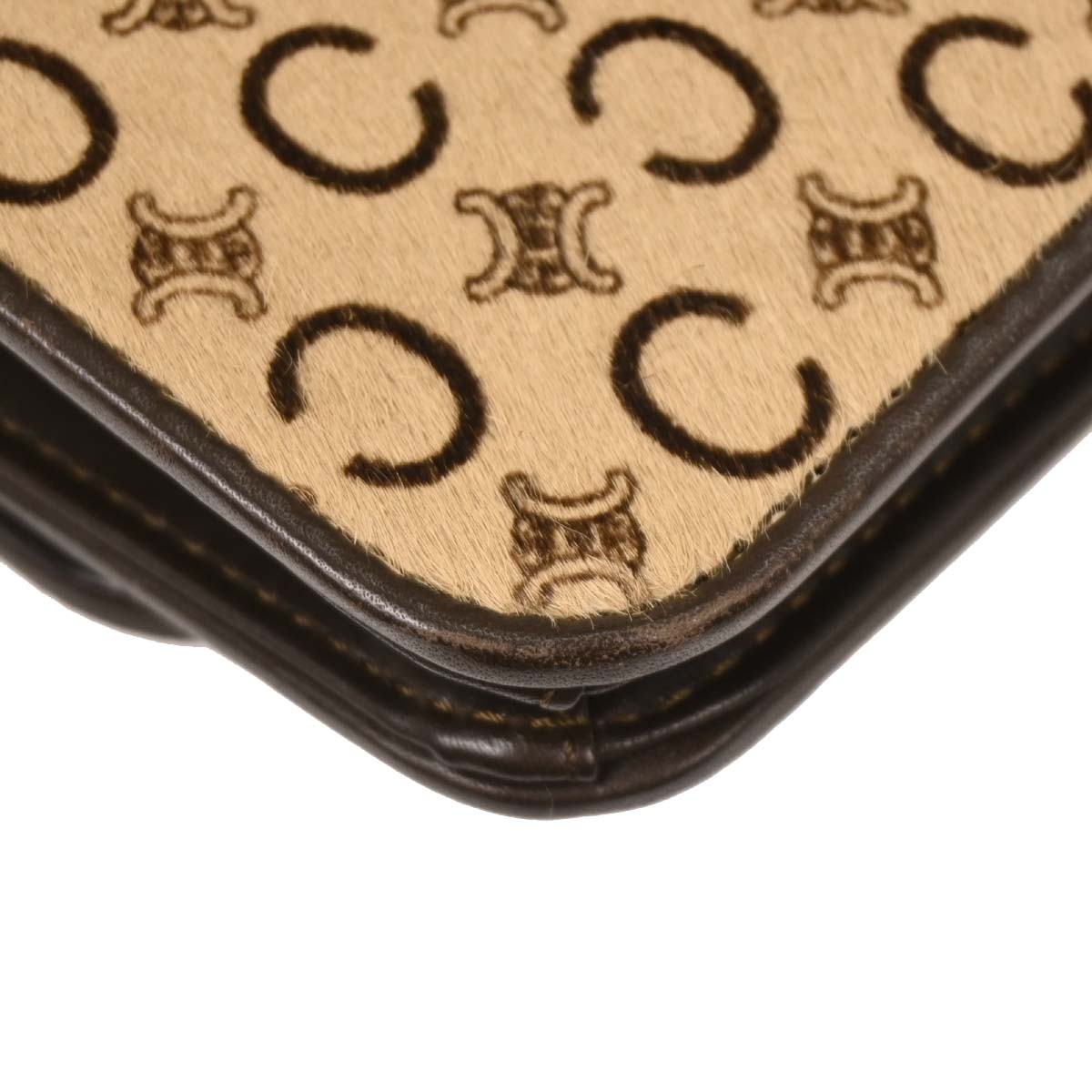 Celine Beige Pony Hair C Macadam Shoulder Bag