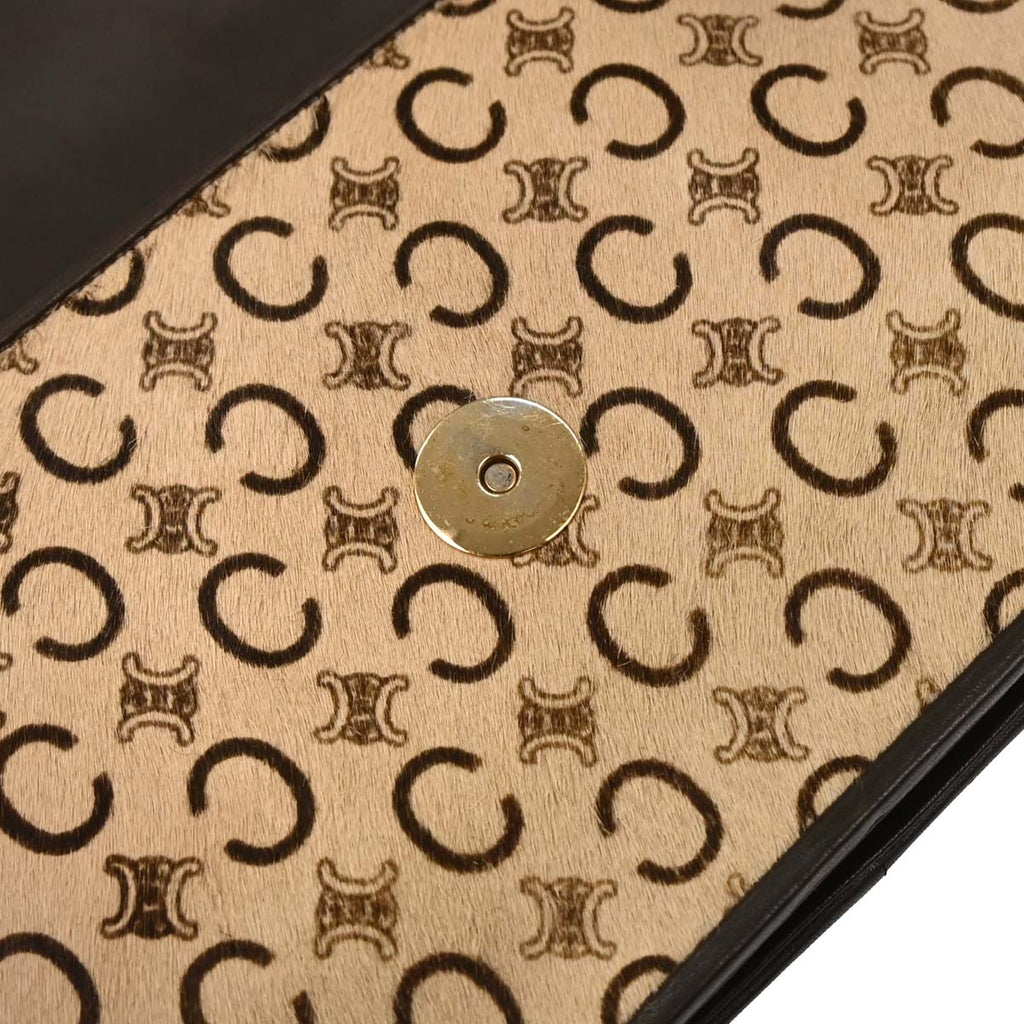 Celine Beige Pony Hair C Macadam Shoulder Bag