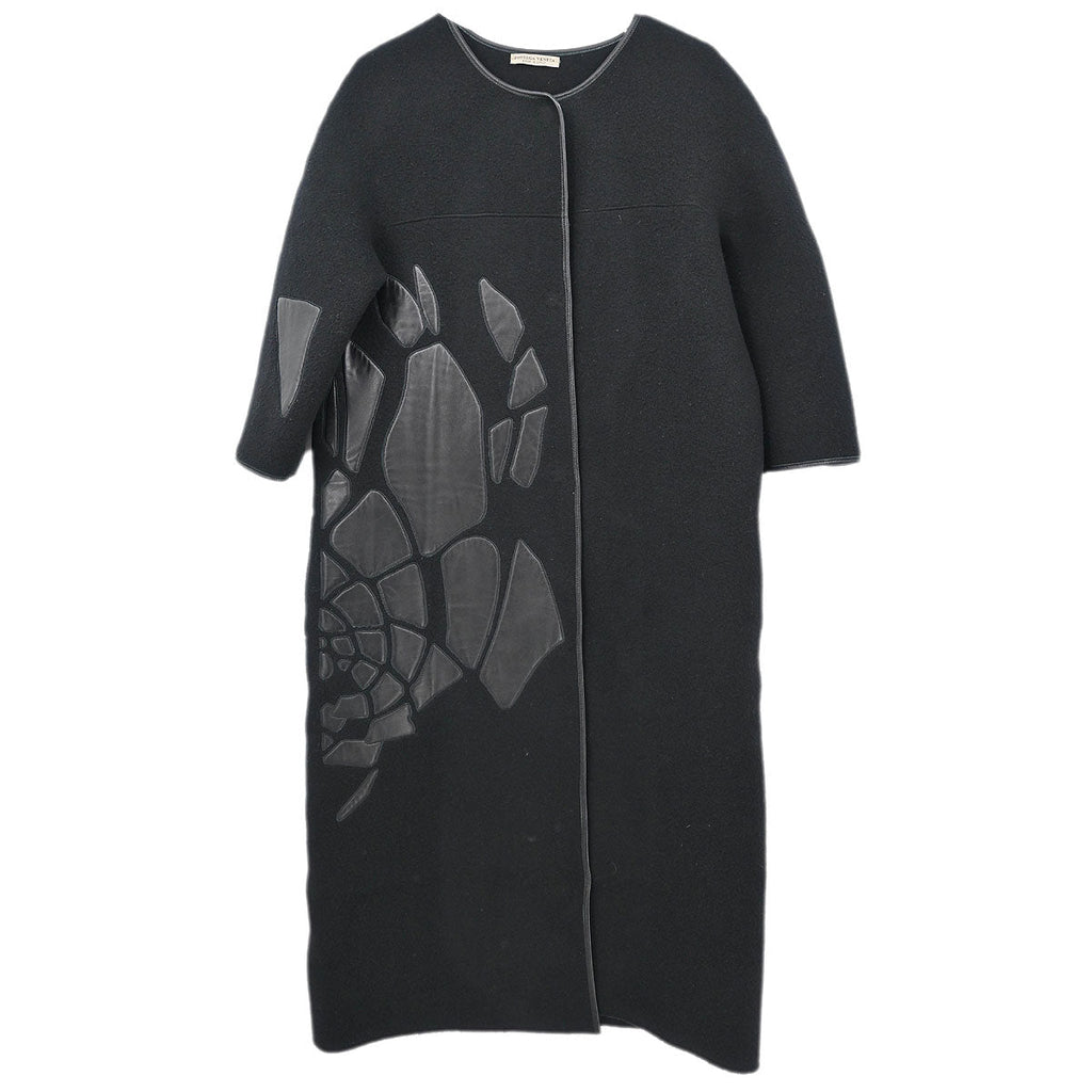 Bottega Veneta Collarless Coat Black #40