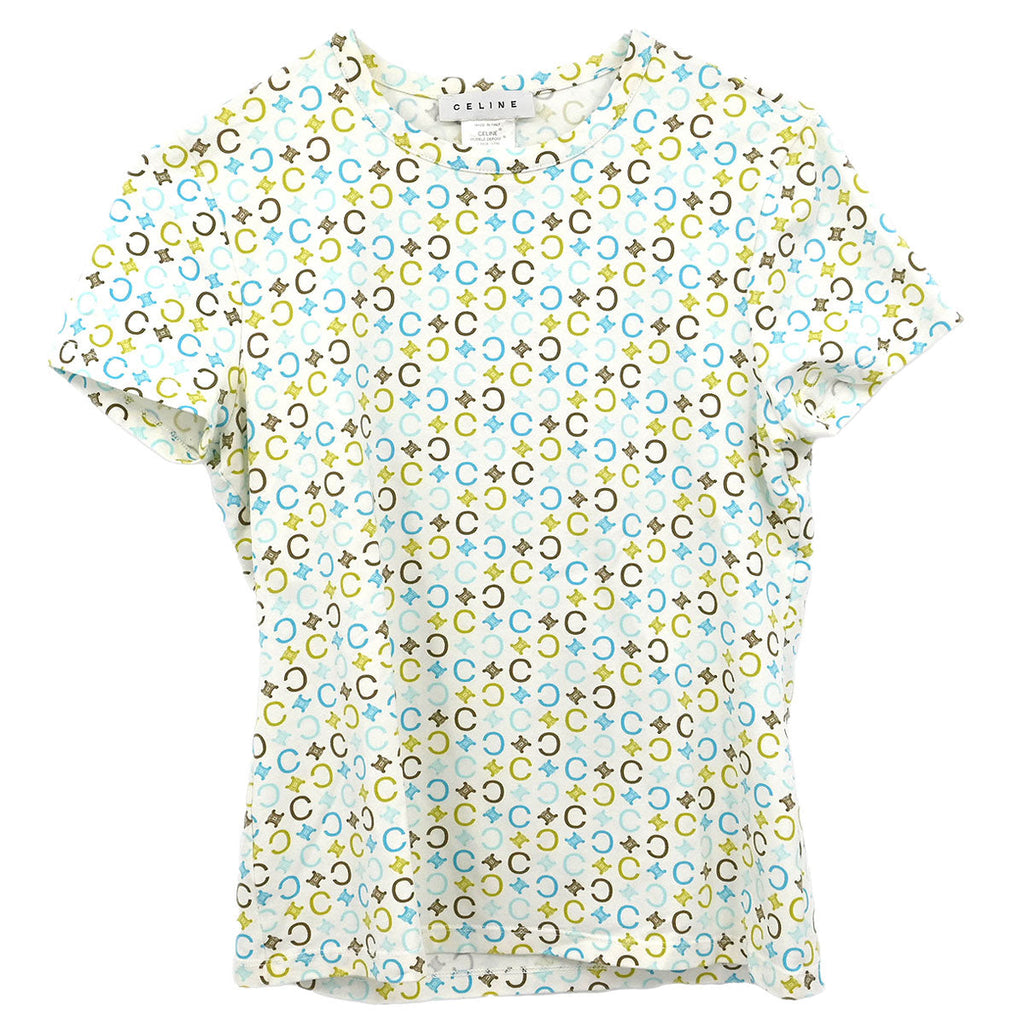 Celine Macadam T-shirt White