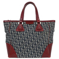 Christian Dior Navy Bordeaux Trotter Tote Bag