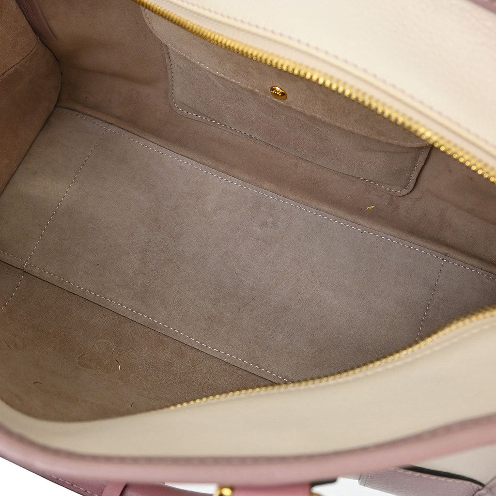 Loewe Ivory Perforated Leather Amazona 28 Handbag