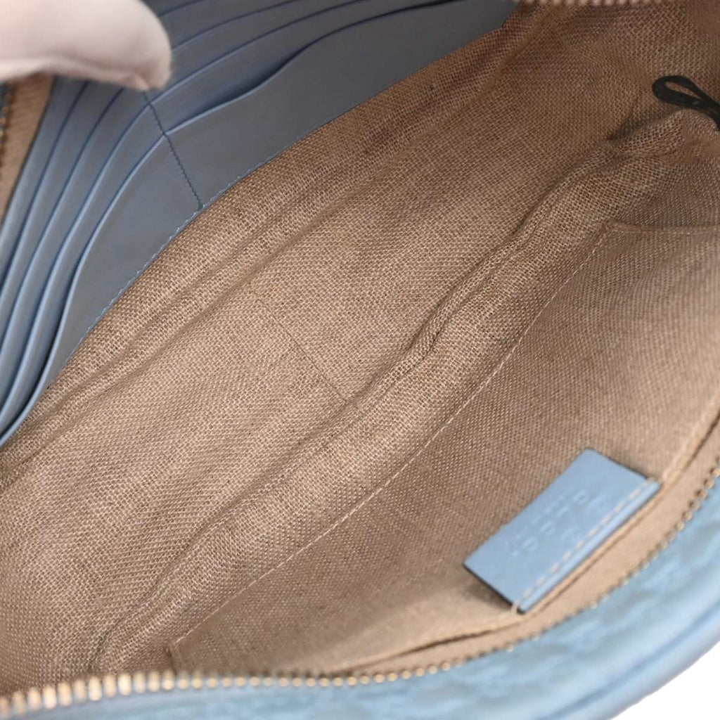 Gucci Light Blue Micro Guccissima Crossbody Bag