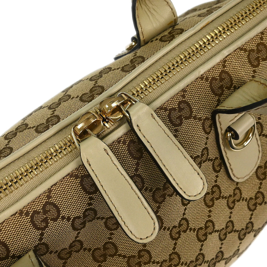 Gucci Beige Heart Bit GG 2way Shoulder Tote Bag