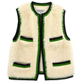 Chanel Sleeveless Fur Vest White