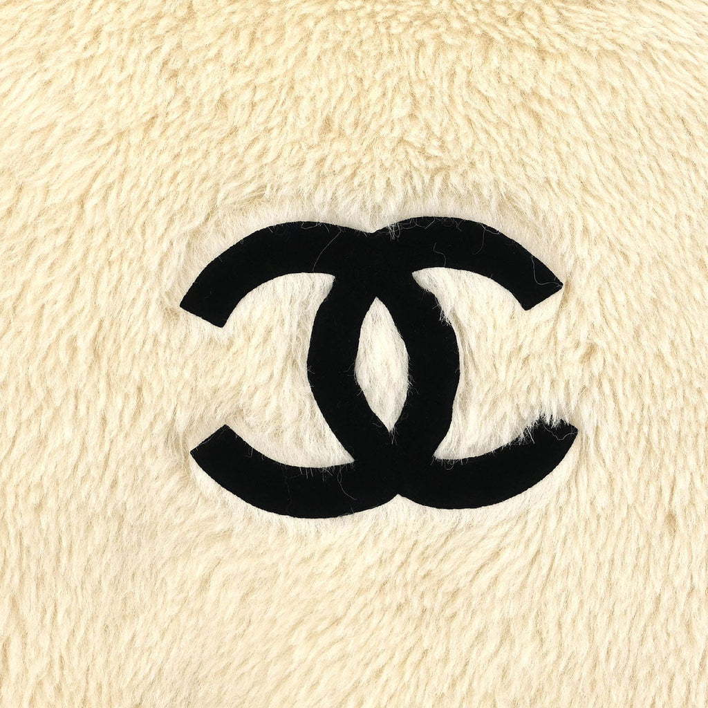 Chanel Sleeveless Fur Vest White