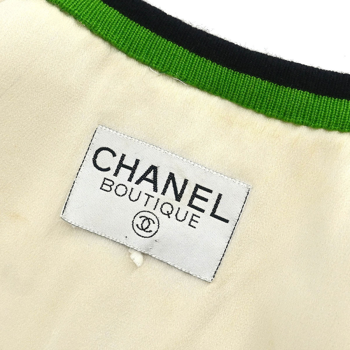 Chanel Sleeveless Fur Vest White
