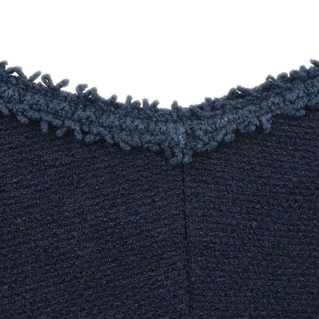 Chanel Setup Suit Jacket Skirt Navy #42