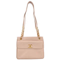Chanel 1994-1996 Light Pink Caviar Tote Shoulder Bag