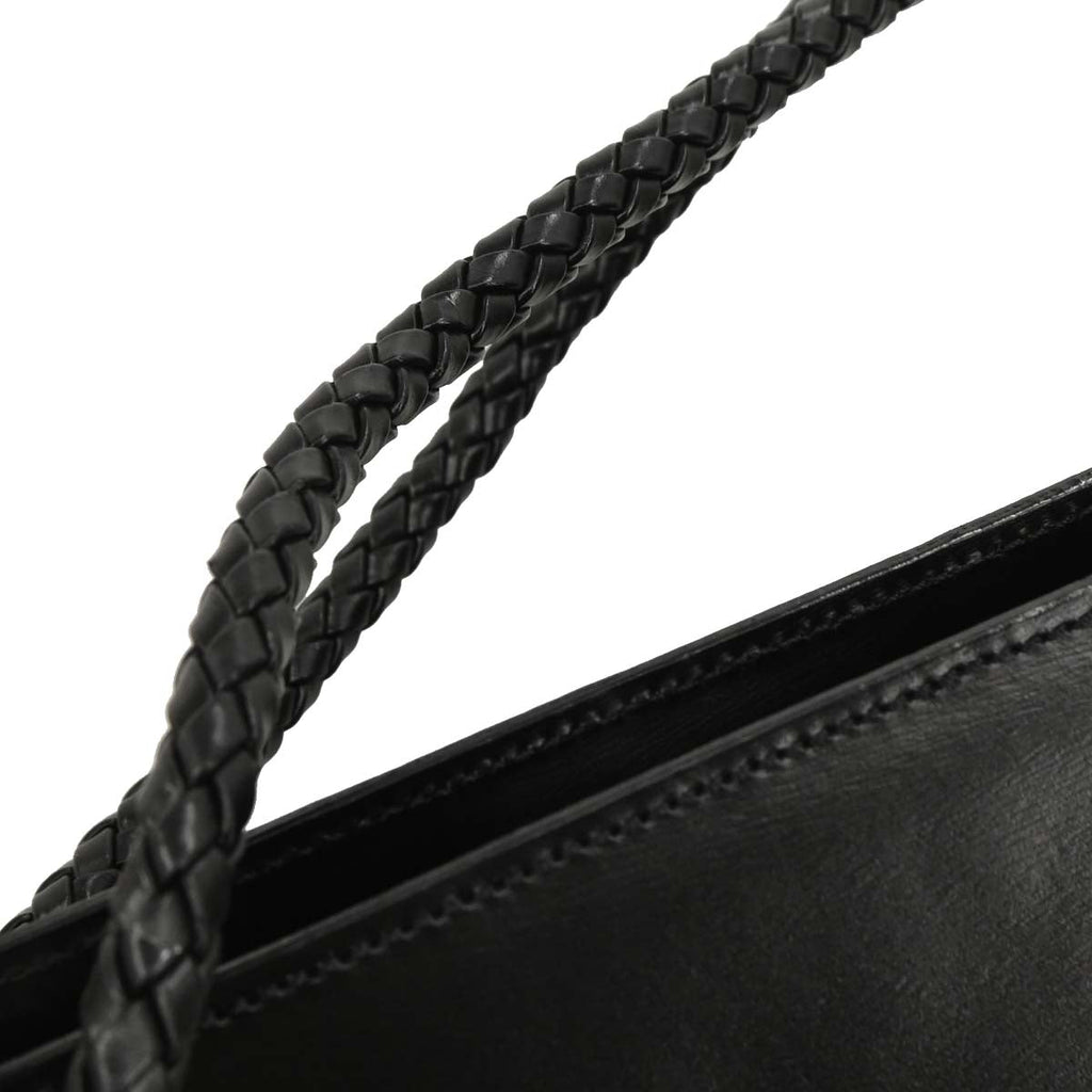 Cartier Black Leather Panthere Tote Handbag