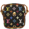 Louis Vuitton 2005 Black Monogram Multicolor Rift Shoulder Bag M40056