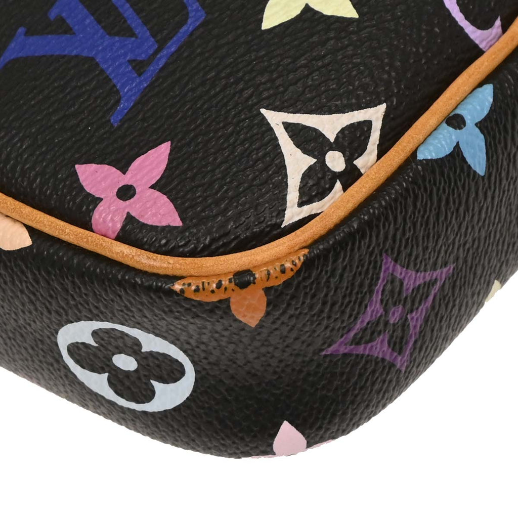 Louis Vuitton 2005 Black Monogram Multicolor Rift Shoulder Bag M40056