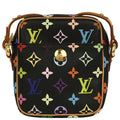 Louis Vuitton 2005 Black Monogram Multicolor Rift Shoulder Bag M40056