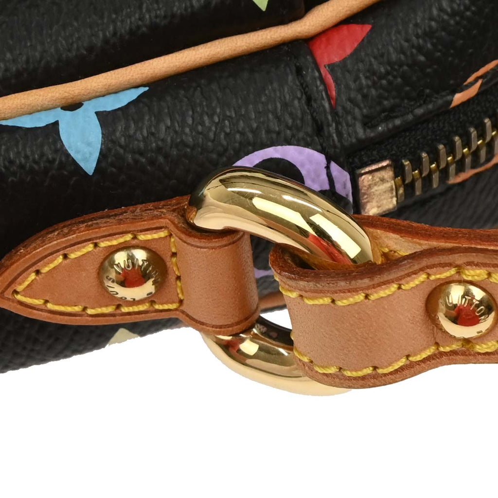 Louis Vuitton 2005 Black Monogram Multicolor Rift Shoulder Bag M40056