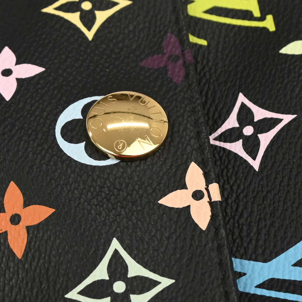 Louis Vuitton 2005 Black Monogram Multicolor Rift Shoulder Bag M40056