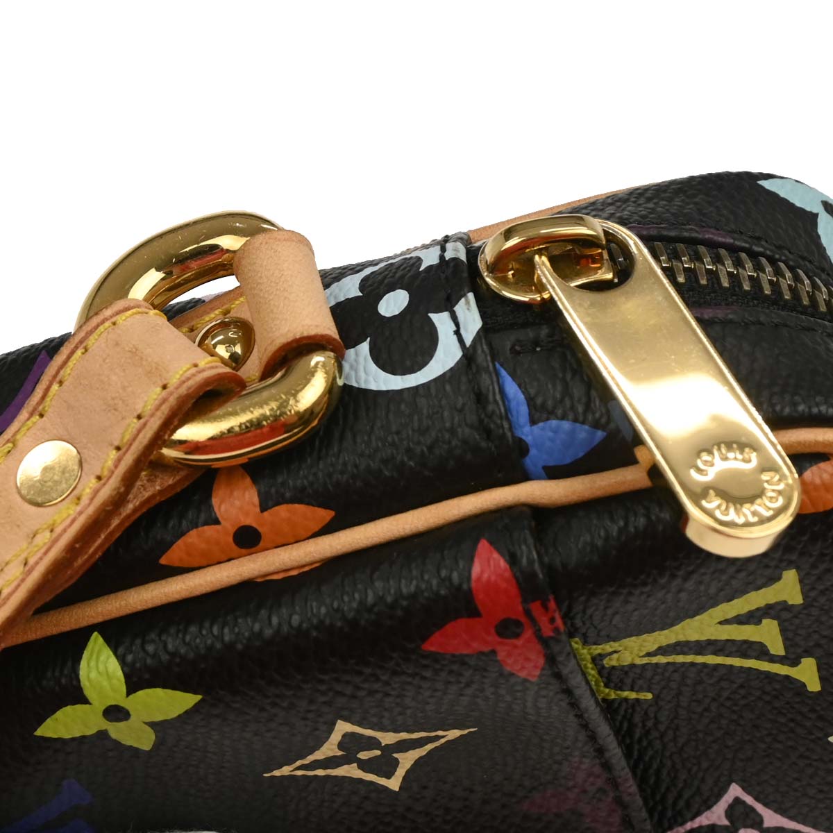 Louis Vuitton 2005 Black Monogram Multicolor Rift Shoulder Bag M40056