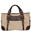 Celine * Beige Canvas Macadam Boogie Tote Handbag