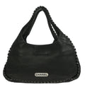 Chanel 2004-2005 Black Calfskin Around Chain Hobo Handbag