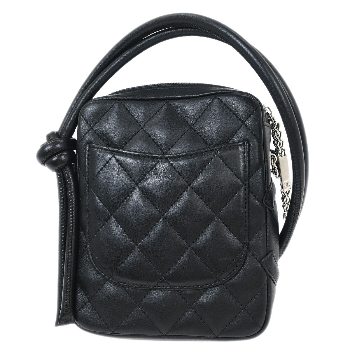 Chanel 2005-2006 Black Calfskin Cambon Ligne Shoulder Bag