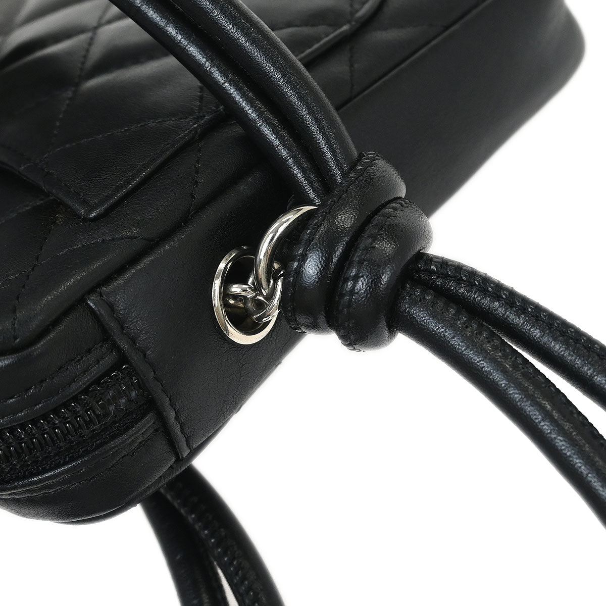 Chanel 2005-2006 Black Calfskin Cambon Ligne Shoulder Bag