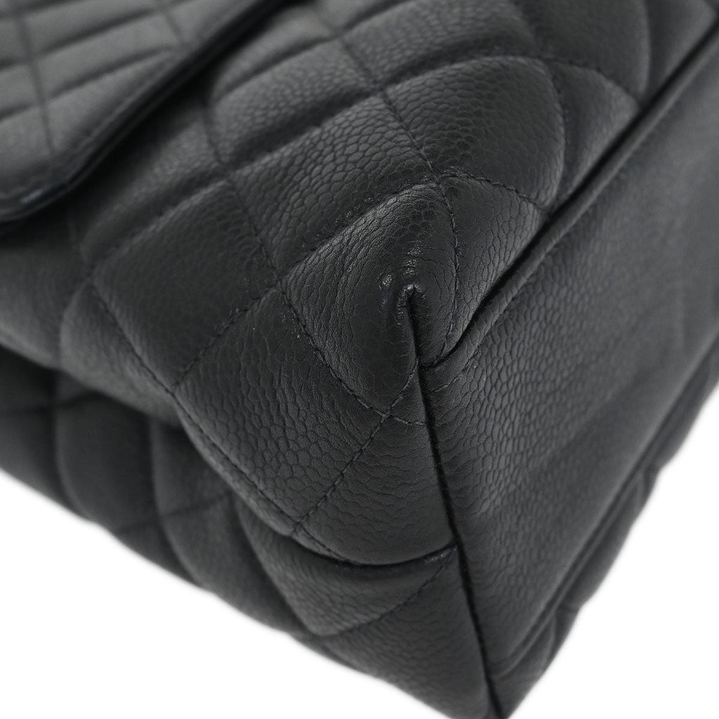 Chanel 1996-1997 Black Caviar Kelly Handbag