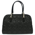 Christian Dior Black Denim Lambskin Malice Cannage Handbag
