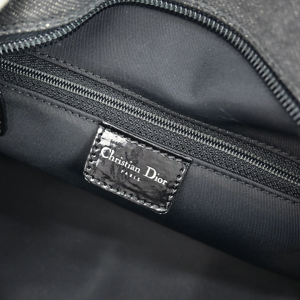 Christian Dior Black Denim Lambskin Malice Cannage Handbag