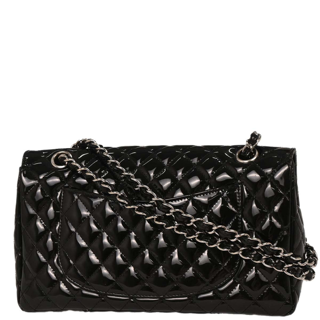 Chanel 2006-2008 Black Patent Leather Shoulder Bag
