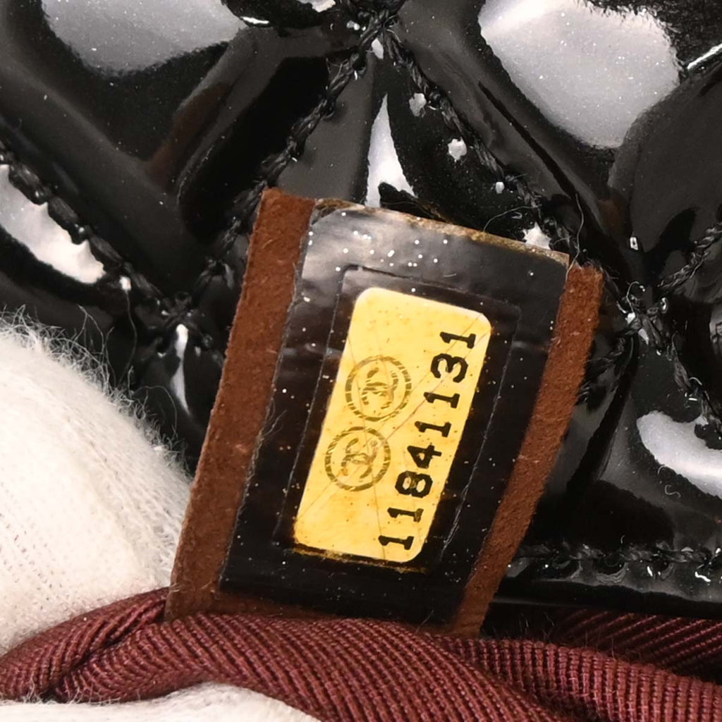 Chanel 2006-2008 Black Patent Leather Shoulder Bag