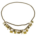 Chanel CC Icon Chain Belt Costume Pearl Gold Black 94A