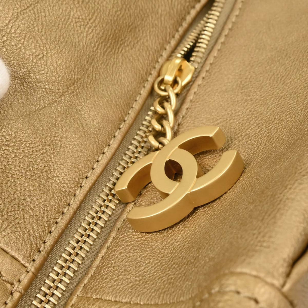 Chanel 2006-2008 Gold Calfskin Luxury Line Tote Bag