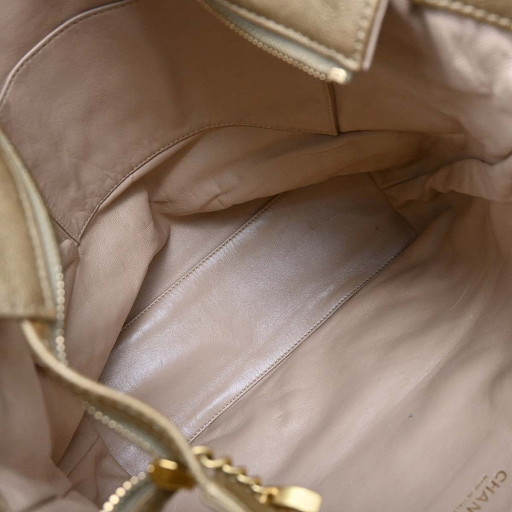 Chanel 2006-2008 Gold Calfskin Luxury Line Tote Bag