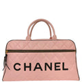 Chanel 1994-1996 Pink Calfskin Bowling Bag